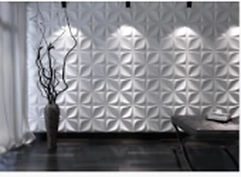 Ambiente com painel de gesso decorativo em relevo